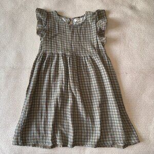 Rabbit Bear Organic Girl's Plaid Sundress